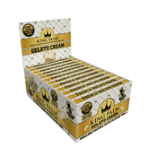 KING PALM FRENCH BROWN ROLLING PAPERS KING SIZE | 32 LEAVES & 16 FLAVORED TIPS